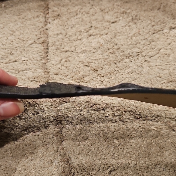 Michael Kors Black and Silver Logo Belt - Picture 4 of 6